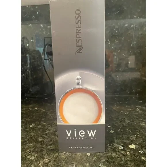 New in Box Nespresso VIEW Collection Cappuccino Cups and Saucers - Picture 8 of 9